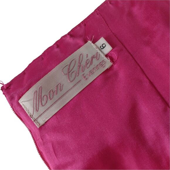 Mon Cheri Beaded Mock Corset Evening Dress Size 6 Strapless Long Formal - Picture 11 of 12